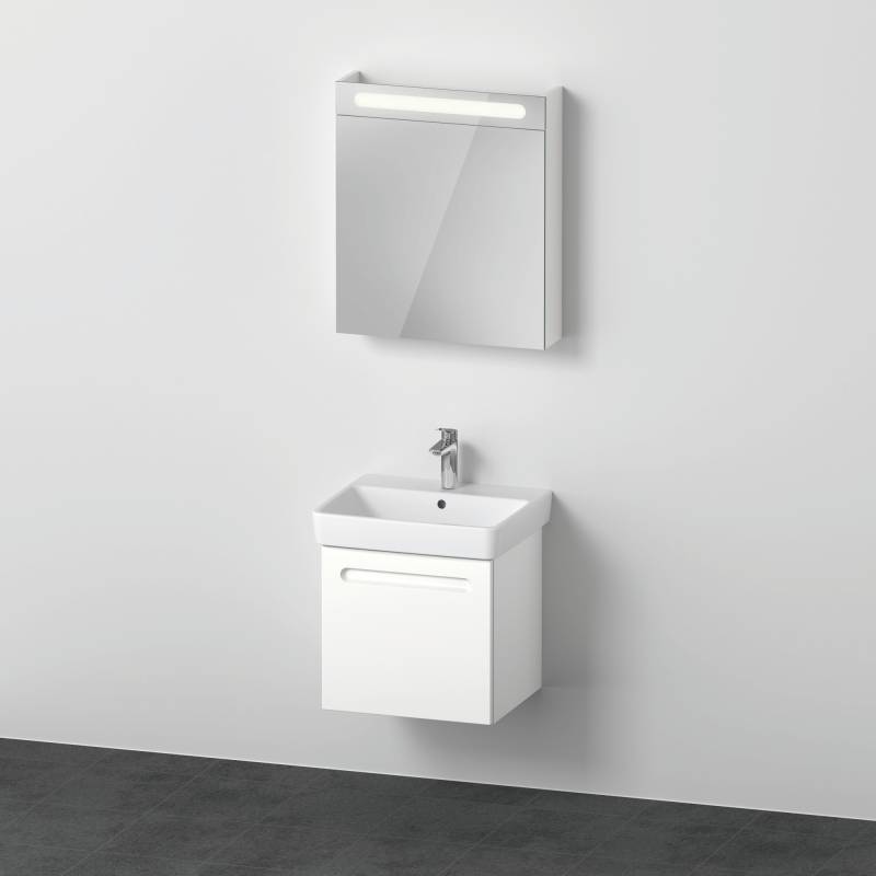 Duravit No.1 Möbelset 550, inklusive Waschtisch, Waschtischunterbau, Spiegelschrank mit Anschlag links, N10153L18180000 von Duravit