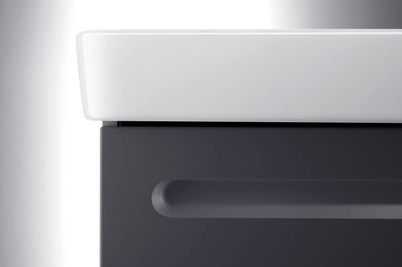 Duravit No.1 Möbelset 550, inklusive Waschtisch, Waschtischunterbau, Spiegelschrank mit Anschlag links, N10153L49490000 von Duravit