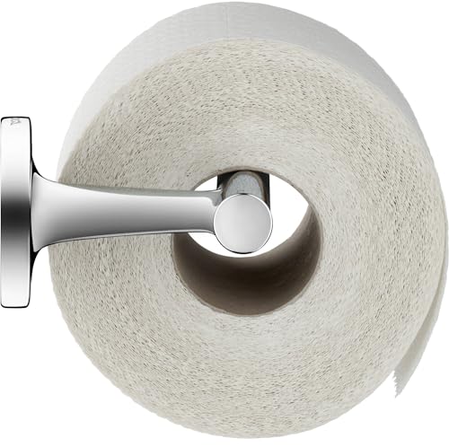 Duravit Papierrollenhalter Starck T, Toilettenpapierhalter ohne Deckel für 1 Rolle, Klopapierhalter Wandmontage, Chrom von Duravit