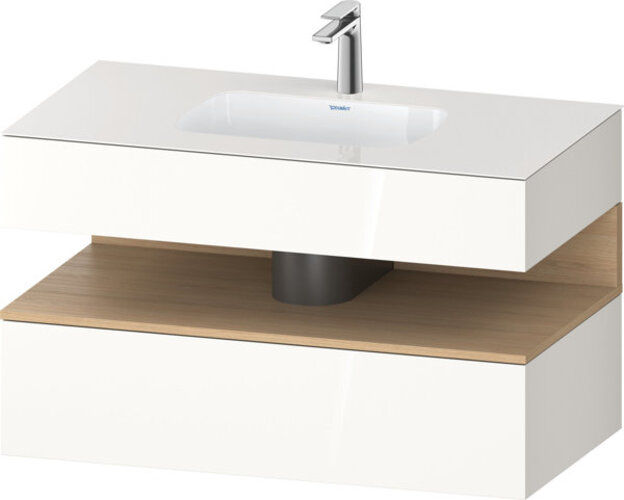 Duravit Qatego Einbauwaschtisch mit Konsolenwaschtischunterbau, 1000x550x600mm, Nische Eiche Natur, QA4786030220000 Duravit Qatego Einbauwaschtisch mit Konsolenwaschtischunterbau, 1000x550x600mm, Nische Eiche Natur, QA4786030220000 von Duravit