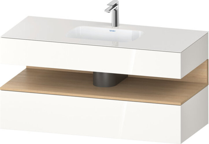 Duravit Qatego Einbauwaschtisch mit Konsolenwaschtischunterbau, 1200x550x600mm, Nische Eiche Natur, QA4787030220000 Duravit Qatego Einbauwaschtisch mit Konsolenwaschtischunterbau, 1200x550x600mm, Nische Eiche Natur, QA4787030220000 von Duravit