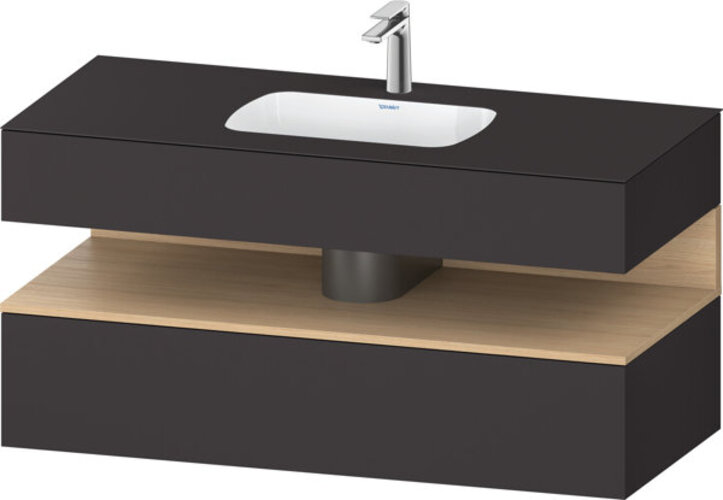 Duravit Qatego Einbauwaschtisch mit Konsolenwaschtischunterbau, 1200x550x600mm, Nische Eiche Natur, QA4787030800000 Duravit Qatego Einbauwaschtisch mit Konsolenwaschtischunterbau, 1200x550x600mm, Nische Eiche Natur, QA4787030800000 von Duravit