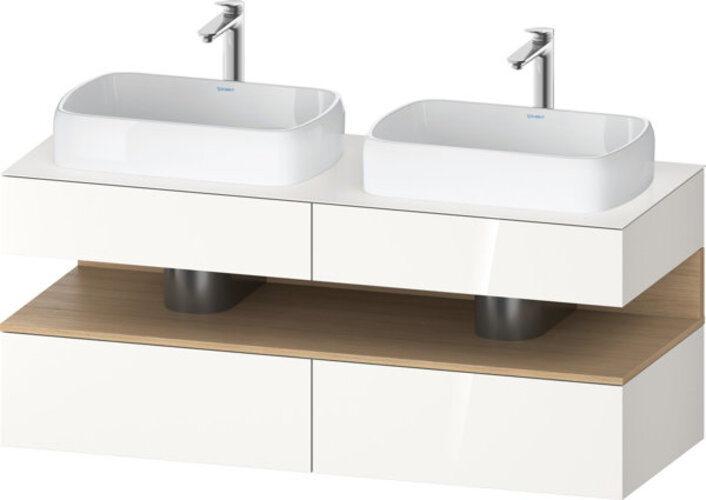 Duravit Qatego Konsolenwaschtischunterbau, 2 Auszüge, 2 Schubkästen, 2 Ausschnitte, 1400x550x600mm, Nische Eiche Natur, QA4767030220000 Duravit Qatego Konsolenwaschtischunterbau, 2 Auszüge, 2 Schubkästen, 2 Ausschnitte, 1400x550x600mm, Nische Eiche Natur, QA4767030220000 von Duravit