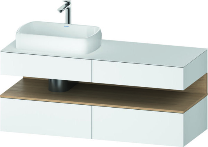 Duravit Qatego Konsolenwaschtischunterbau, 2 Auszüge, 2 Schubkästen, Ausschnitt links, 1400x550x600mm, Nische Eiche Natur, QA4765030180010 Duravit Qatego Konsolenwaschtischunterbau, 2 Auszüge, 2 Schubkästen, Ausschnitt links, 1400x550x600mm, Nische Eiche Natur, QA4765030180010 von Duravit