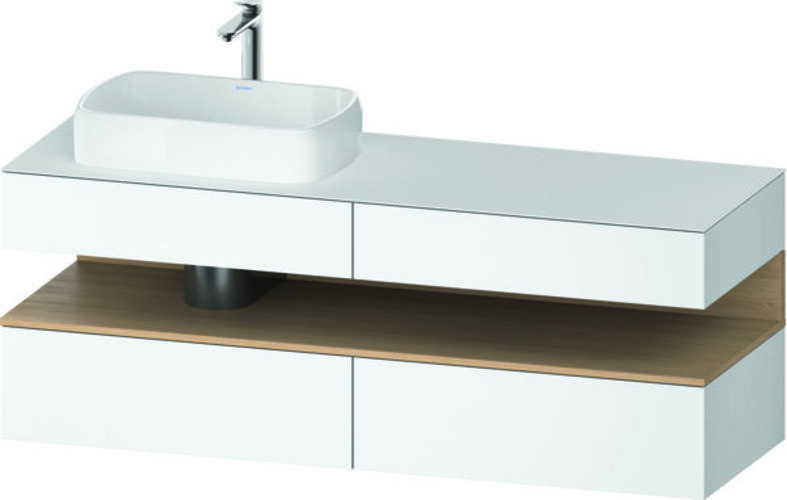 Duravit Qatego Konsolenwaschtischunterbau, 2 Auszüge, 2 Schubkästen, Ausschnitt links, 1600x550x600mm, Nische Eiche Natur, QA4777030180010 Duravit Qatego Konsolenwaschtischunterbau, 2 Auszüge, 2 Schubkästen, Ausschnitt links, 1600x550x600mm, Nische Eiche Natur, QA4777030180010 von Duravit