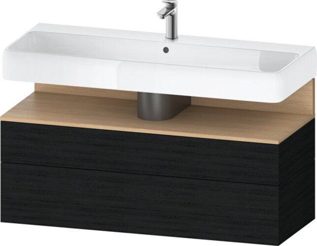 Duravit Qatego Waschtischunterbau, 1 Auszug und 1 Schublade, 1190x470x590mm, Nische Eiche Natur, QA4396030160000 Duravit Qatego Waschtischunterbau, 1 Auszug und 1 Schublade, 1190x470x590mm, Nische Eiche Natur, QA4396030160000 von Duravit