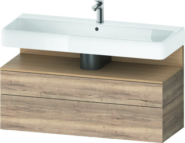 Duravit Qatego Waschtischunterbau, 1 Auszug und 1 Schublade, 1190x470x590mm, Nische Eiche Natur, QA4396030550010 Duravit Qatego Waschtischunterbau, 1 Auszug und 1 Schublade, 1190x470x590mm, Nische Eiche Natur, QA4396030550010 von Duravit