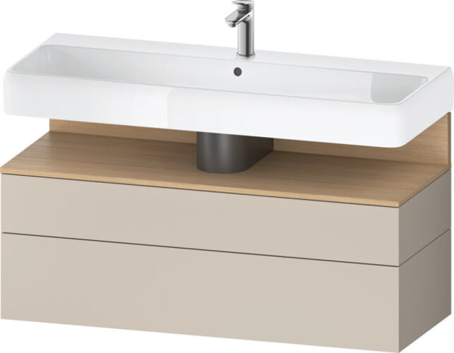 Duravit Qatego Waschtischunterbau, 1 Auszug und 1 Schublade, 1190x470x590mm, Nische Eiche Natur, QA4396030830010 Duravit Qatego Waschtischunterbau, 1 Auszug und 1 Schublade, 1190x470x590mm, Nische Eiche Natur, QA4396030830010 von Duravit