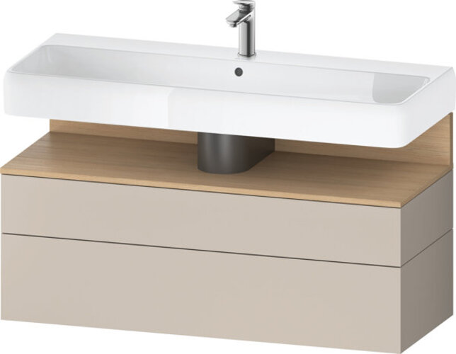 Duravit Qatego Waschtischunterbau, 1 Auszug und 1 Schublade, 1190x470x590mm, Nische Eiche Natur, QA4396030910010 Duravit Qatego Waschtischunterbau, 1 Auszug und 1 Schublade, 1190x470x590mm, Nische Eiche Natur, QA4396030910010 von Duravit