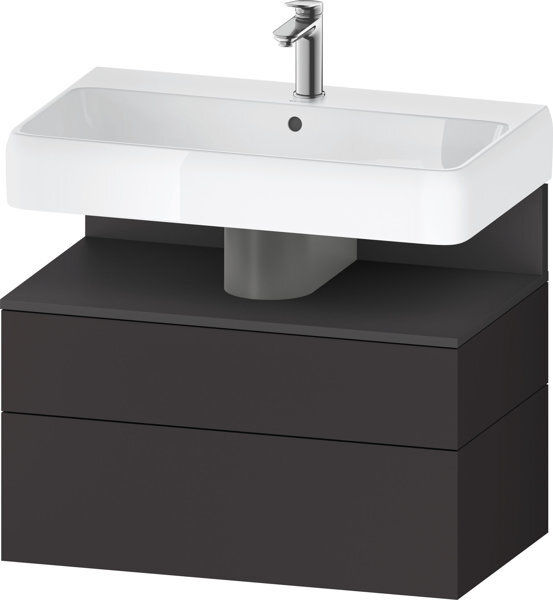 Duravit Qatego Waschtischunterbau, 1 Auszug und 1 Schublade, 790x470x590mm, Nische Graphit Matt, QA4394049800010 Duravit Qatego Waschtischunterbau, 1 Auszug und 1 Schublade, 790x470x590mm, Nische Graphit Matt, QA4394049800010 von Duravit
