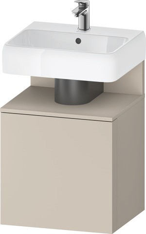 Duravit Qatego Waschtischunterbau wandhängend Taupe Supermatt 490x420x645 mm - QA4077R83830000 QA4077R83830000 von Duravit