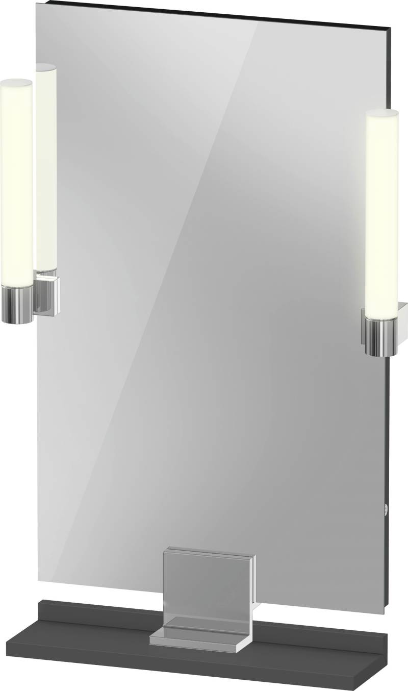Duravit Sivida Spiegel, chrom, 450x36x650mm, Aufsatzleuchte, Sensorschalter, Netzanschluss, SV7420010490000 von Duravit