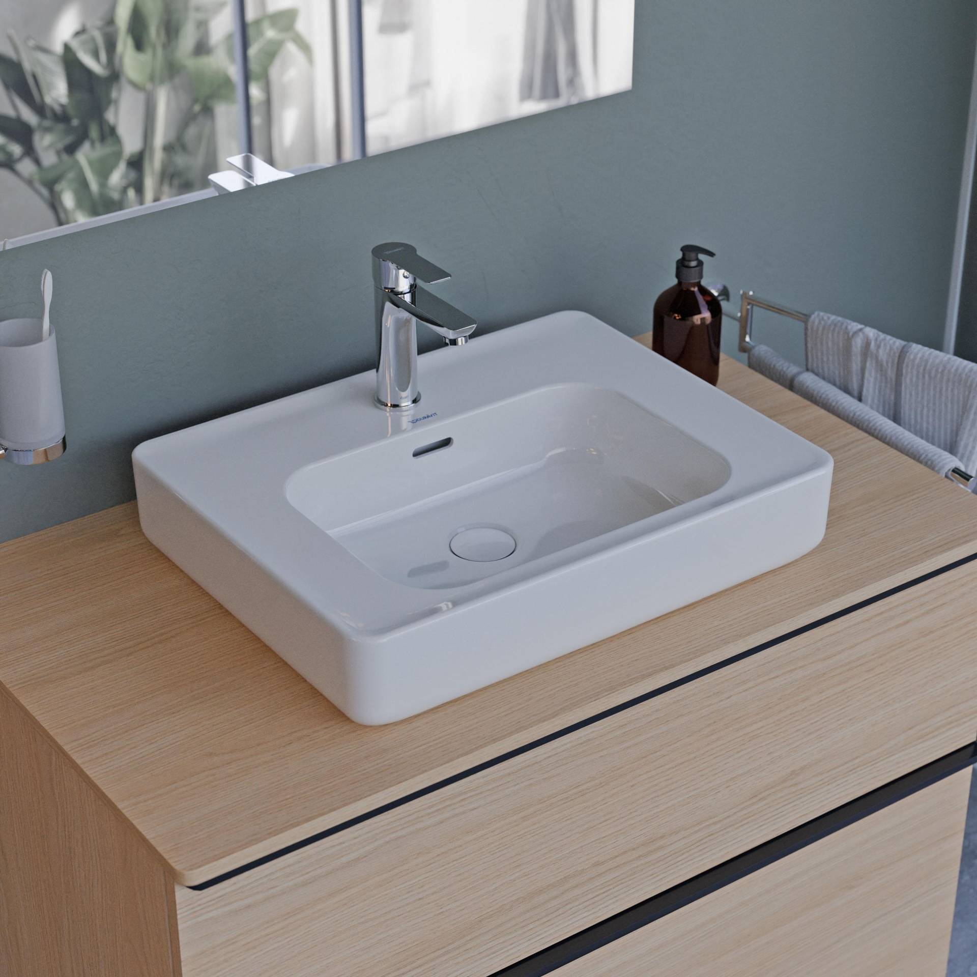 Duravit Soleil Aufsatzbecken, 56 cm, Weiß Hochglanz von Duravit