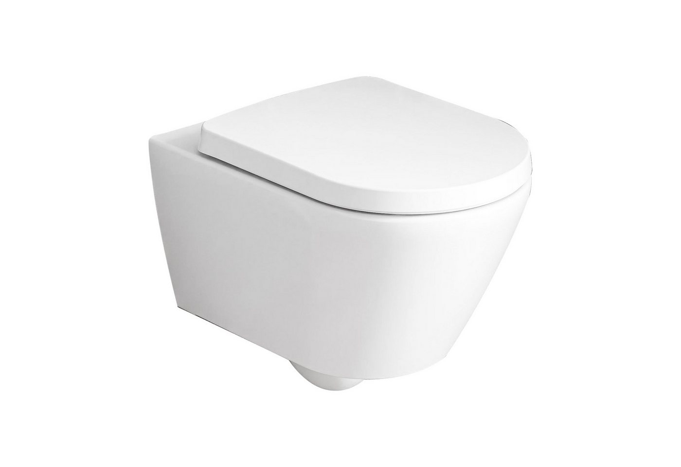 Duravit Tiefspül-WC Mino, Toilette wandhängend mit WC-Sitz, Abgang - waagerecht, inkl. WC-Deckel mit Absenkautomatik und Take-Off Funktion / verdeckte Befestigung, Wand-WC / Hänge-WC / Weiß Glänzend / spülrandlos von Duravit