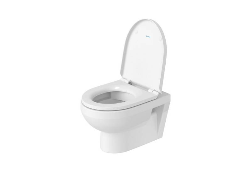 Duravit Tiefspül-WC No.1 Wand-WC Set Toilettensitz randlos WC-Sitz Absenkautomatik, wandhängend, Wand-WC inkl. WC-Sitz von Duravit