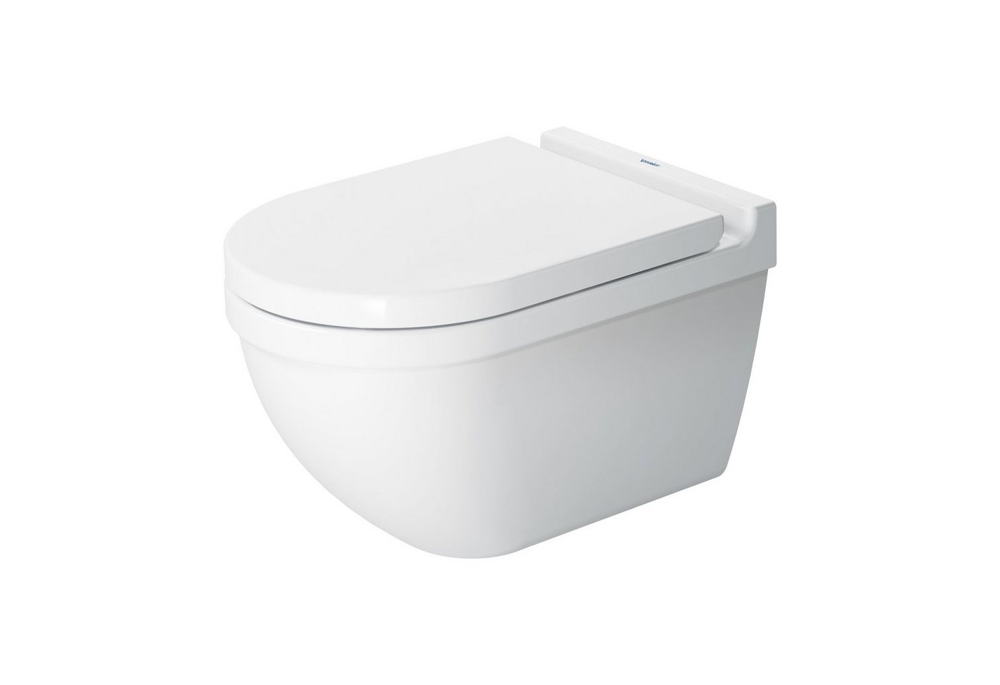 Duravit Tiefspül-WC Starck 3 Wand-WC Set WC-Sitz Toilette WC Absenkautomatik weiß, Wand-WC inkl. WC-Sitz von Duravit