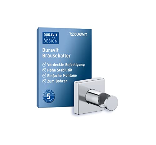 Duravit Universal Brausehalterung, Duschkopfhalterung für Handbrausen, Brausehalter eckig, Chrom Duravit Universal Brausehalterung, Duschkopfhalterung für Handbrausen, Brausehalter eckig, Chrom von Duravit