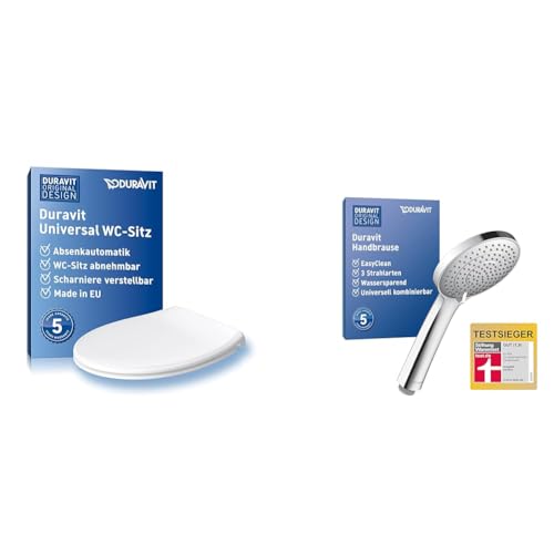 Duravit Universal Toilettendeckel mit Absenkautomatik & Universal Duschkopf von Duravit