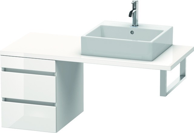 Duravit DuraStyle Unterschrank für Konsole Weiß & Basalt Hochglanz & Matt 400x548x512 mm - DS5336022 DS533602243 von Duravit