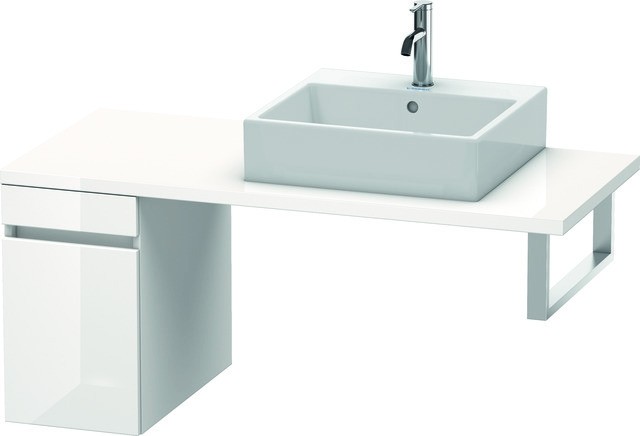 Duravit DuraStyle Unterschrank für Konsole Nussbaum dunkel & Basalt Matt 300x548x512 mm - DS53300214 DS533002143 von Duravit