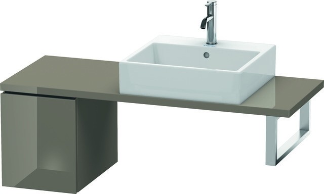 Duravit L-Cube Unterschrank für Konsole Flanell Grau Hochglanz 320x477x400 mm - LC582008989 LC582008989 von Duravit