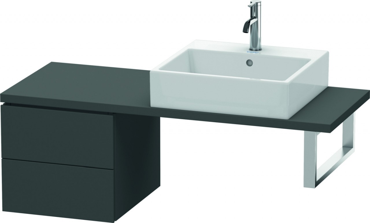 Duravit L-Cube Unterschrank für Konsole Graphit Matt 420x477x400 mm - LC582604949 LC582604949 von Duravit