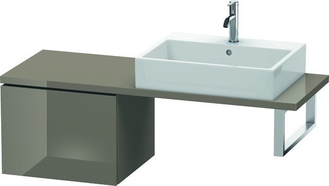 Duravit L-Cube Unterschrank für Konsole Flanell Grau Hochglanz 520x477x400 mm - LC582208989 LC582208989 von Duravit