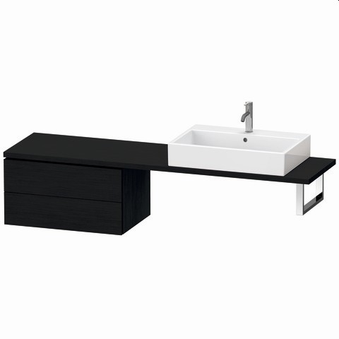 Duravit L-Cube Unterschrank für Konsole Eiche Schwarz Matt 720x477x400 mm - LC584801616 LC584801616 von Duravit