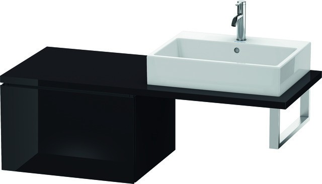 Duravit L-Cube Unterschrank für Konsole Schwarz Hochglanz 620x547x400 mm - LC583304040 LC583304040 von Duravit