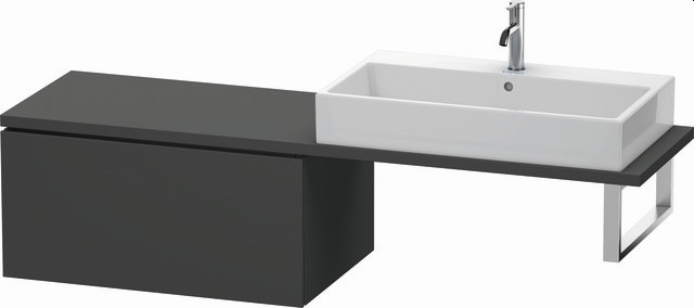 Duravit L-Cube Unterschrank für Konsole Graphit Matt 820x547x400 mm - LC583404949 LC583404949 von Duravit