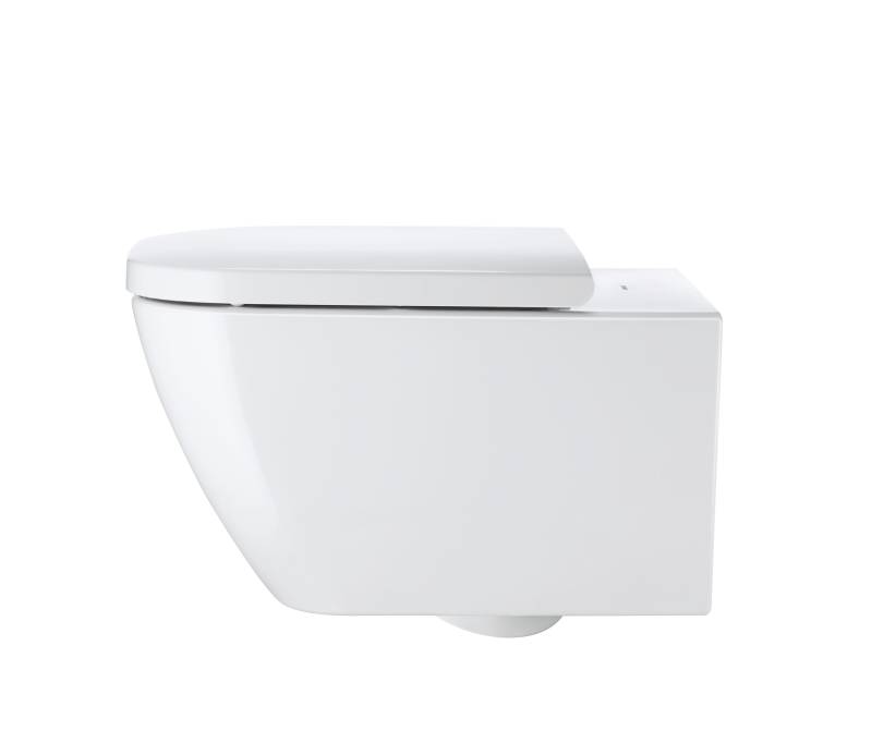 Duravit WC-Sitz Happy D.2 mit SoftClose Scharniere edelstahl, mit Absenkautomatik, 0064590000 von Duravit