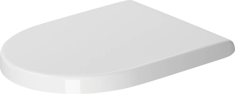 Duravit WC Sitz Starck 3 mit SoftClose Scharniere edelstahl, weiss, 0063890000 von Duravit
