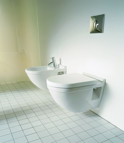 Duravit Starck 3 Wand Bidet Weiß Hochglanz 540 mm - 22301500001 22301500001 von Duravit