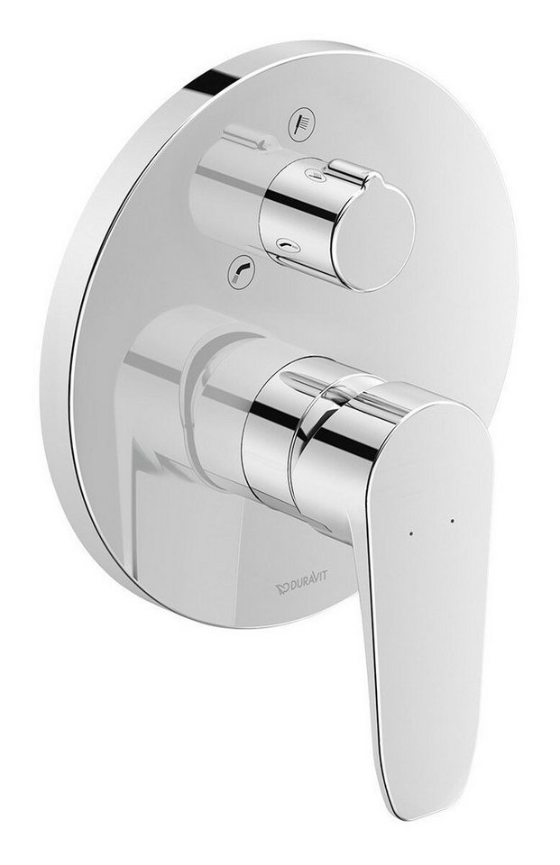 Duravit Wannenarmatur B.1 Einhebel-Wannenmischer Unterputz mit Umstellventil Ø 170 mm - Chrom von Duravit