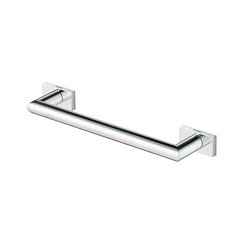 Duravit Wannengriff Karree, Haltegriff Bad auch als Handtuchhalter, Badewannengriff, Duschgriff, Sicherheitsgriff, 30 cm Länge, Chrom von Duravit