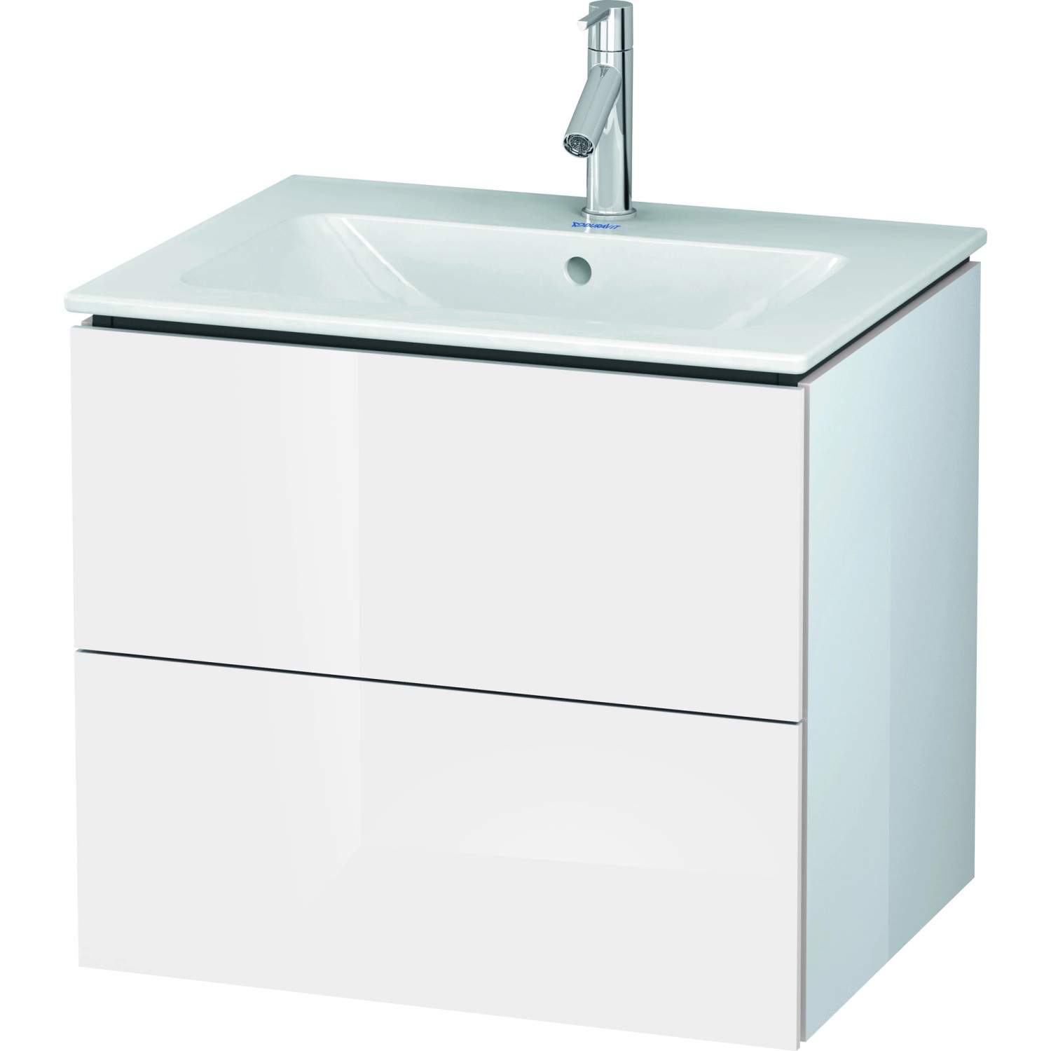 Duravit Waschbeckenunterschrank L-Cube Weiß Hochglanz 62 cm von DURAVIT