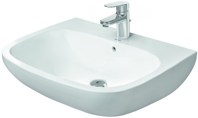 Duravit D-Code Waschtisch Weiß Hochglanz 650 mm - 2310650000 2310650000 von Duravit