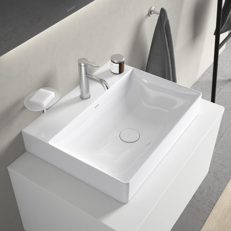 Duravit DuraSquare Waschtisch Weiß Hochglanz 600 mm - 23536000791 23536000791 von Duravit