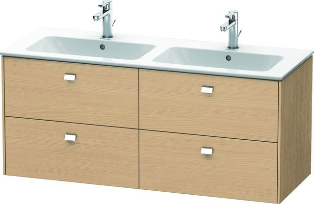 Duravit Brioso Waschtischunterbau wandhängend Natur Eiche Matt 1290x479x553 mm - BR410601030 BR410601030 von Duravit