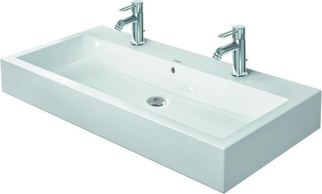 Duravit Vero Waschtisch Weiß Hochglanz 1000 mm - 04541000261 04541000261 von Duravit