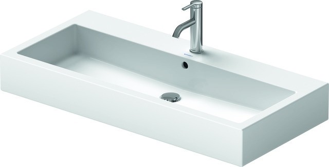 Duravit Vero Waschtisch Weiß Hochglanz 1000 mm - 0454100027 0454100027 von Duravit