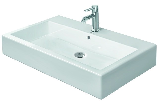 Duravit Vero Waschtisch Weiß Hochglanz 800 mm - 0454800000 0454800000 von Duravit