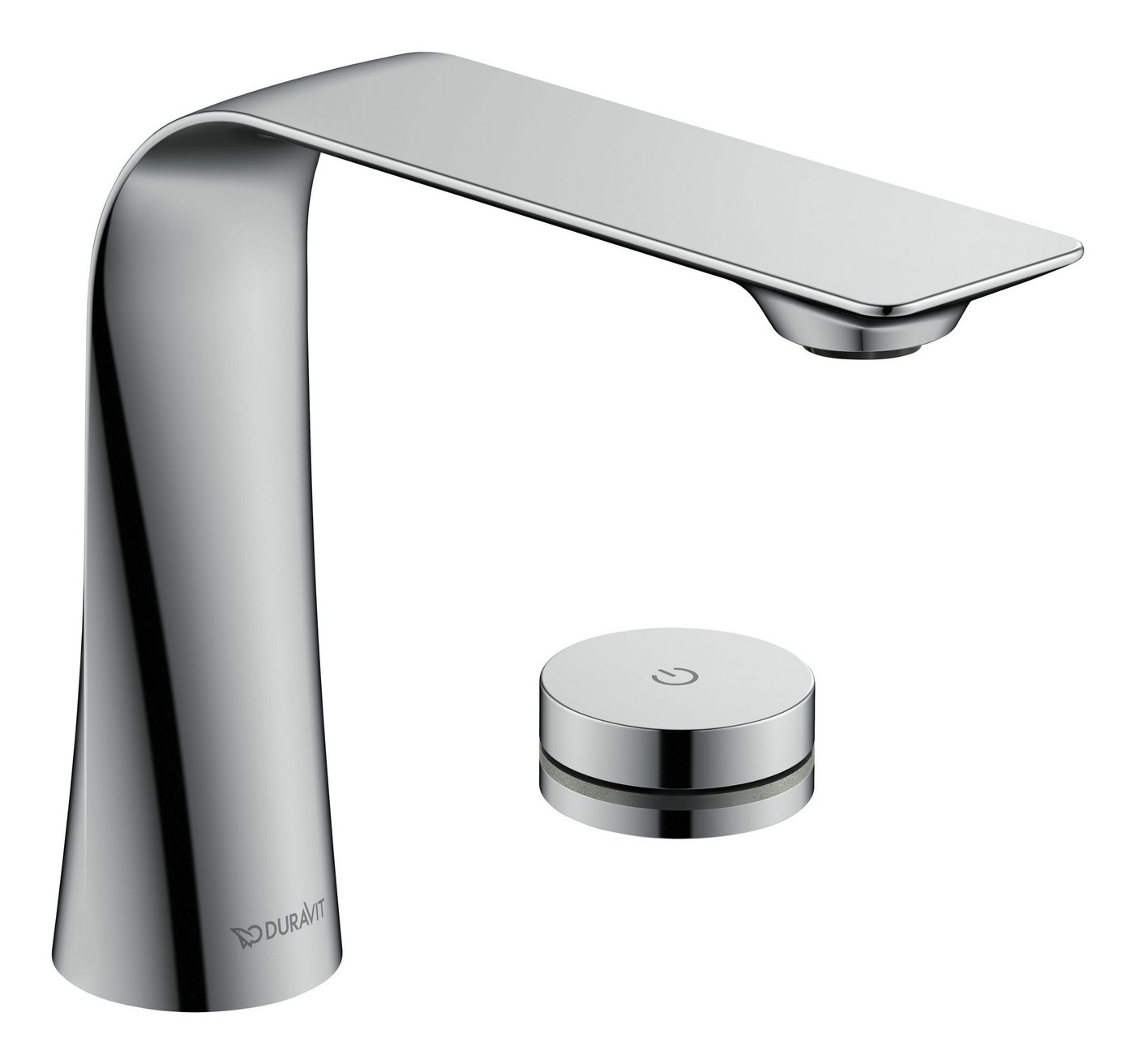 Duravit Waschtischarmatur D.1 2-Loch elektronisch mit Einbaunetzteil Ausladung 148 mm - Chrom von Duravit