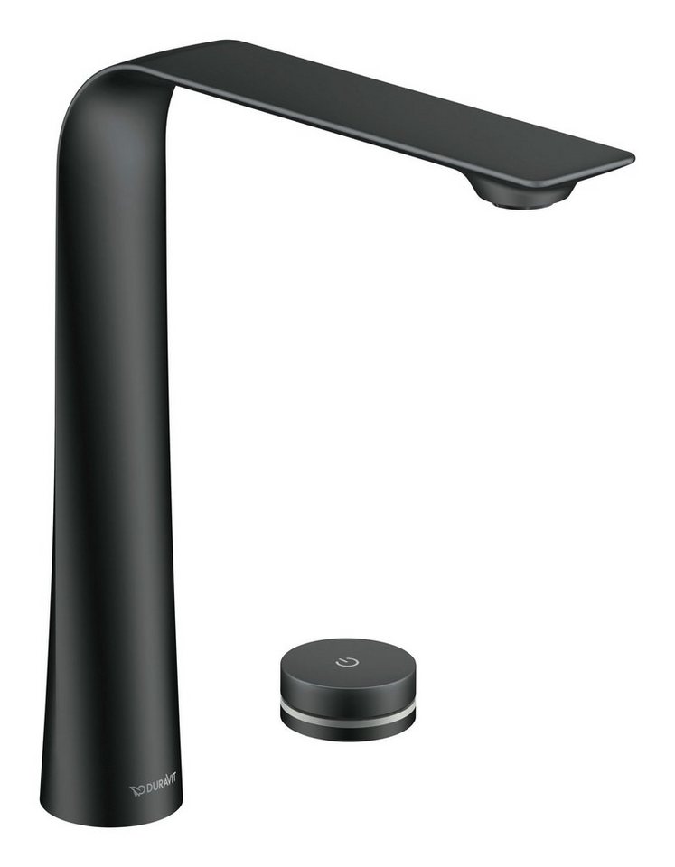 Duravit Waschtischarmatur D.1 2-Loch elektronisch mit Einbaunetzteil Ausladung 180 mm - Schwarz von Duravit