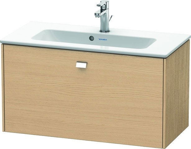 Duravit Brioso Waschtischunterbau wandhängend Natur Eiche Matt 820x389x442 mm - BR401101030 BR401101030 von Duravit