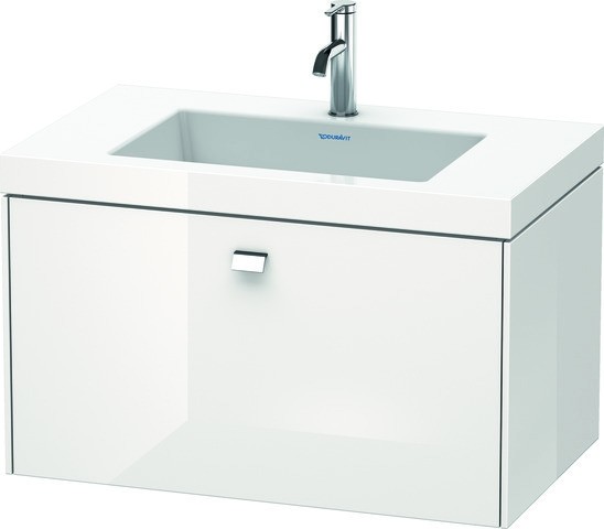 Duravit Brioso c-bonded Set wandhängend Weiß Matt 800x480x502 mm - BR4601N1818 BR4601N1818 von Duravit