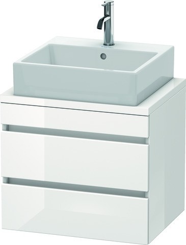 Duravit DuraStyle Konsolenwaschtischunterbau wandhängend Natur Eiche & Basalt Matt 600x478x512 mm -  DS530503043 von Duravit