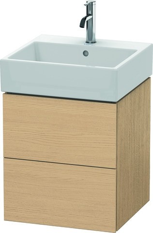 Duravit L-Cube Waschtischunterbau wandhängend Natur Eiche Matt 484x459x544 mm - LC627403030 LC627403030 von Duravit