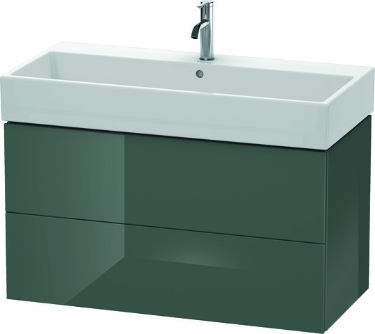 Duravit L-Cube Waschtischunterbau wandhängend Dolomiti Grau Hochglanz 984x459x544 mm - LC627803838 LC627803838 von Duravit