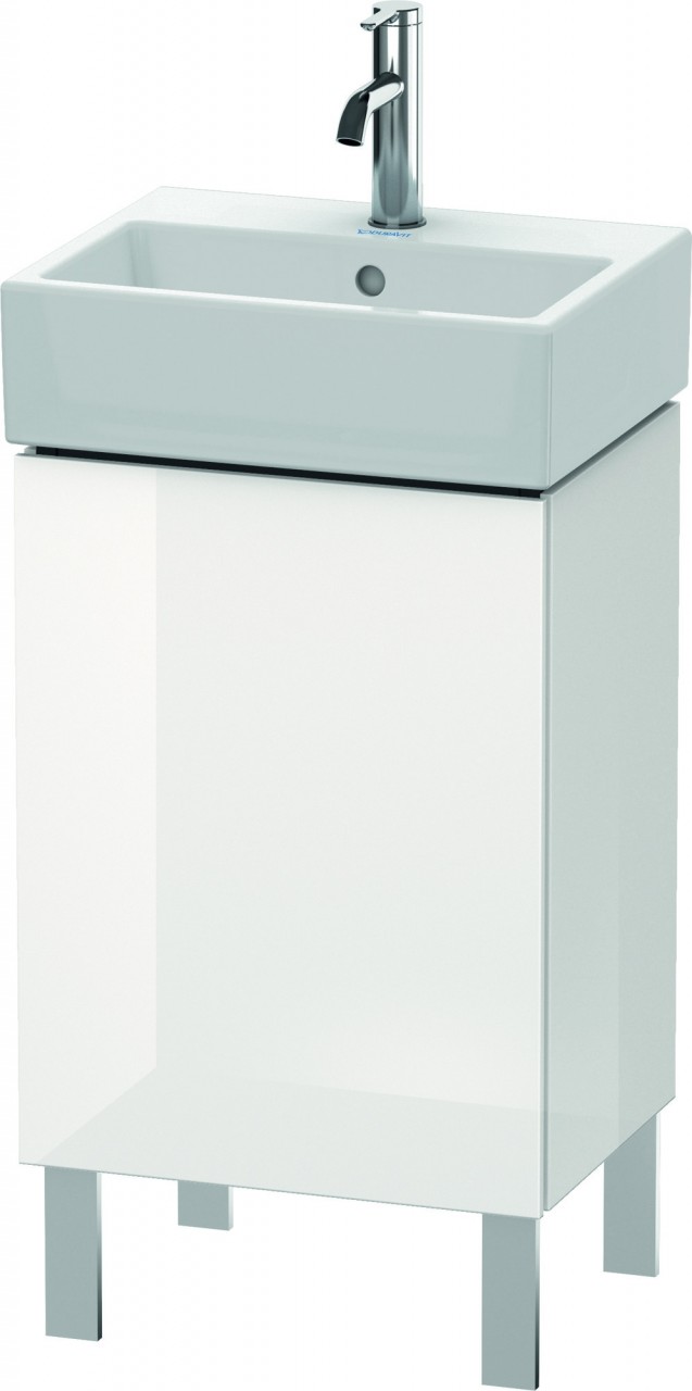 Duravit L-Cube Waschtischunterbau bodenstehend Weiß Hochglanz 434x341x582 mm - LC6750L2222 LC6750L2222 von Duravit